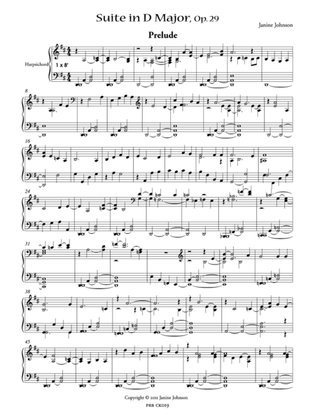 Suite in D Major, Op 29