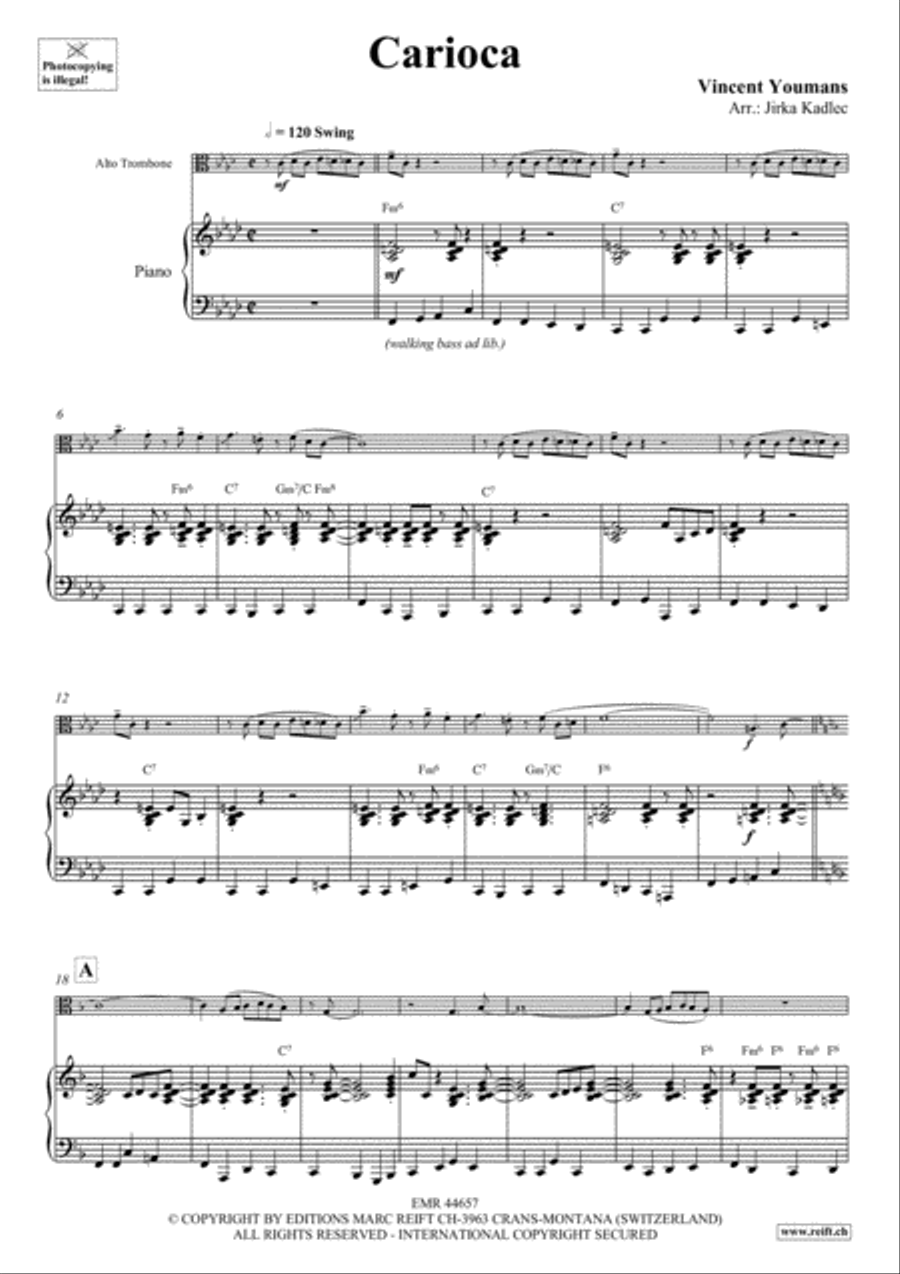 Carioca Piano Accompaniment scores gallery preview page 4