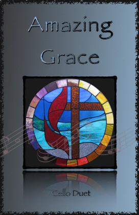 Book cover for Amazing Grace, Gospel style for Cello Duet