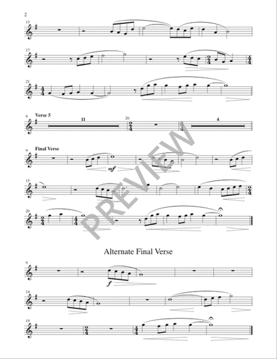 For the Beauty of the Earth - Instrument edition Cello scores gallery preview page 3