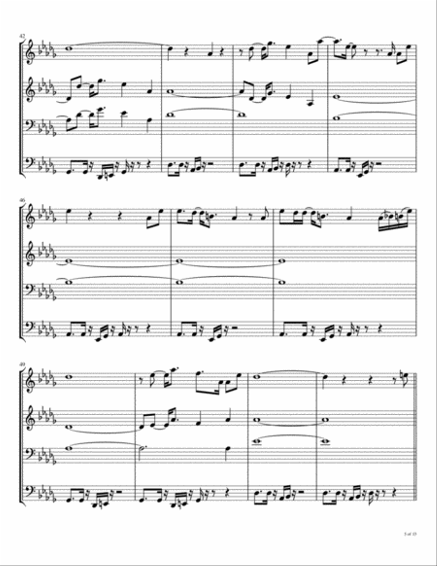 Broken Wings Broken Wings Brass Ensemble scores gallery preview page 6