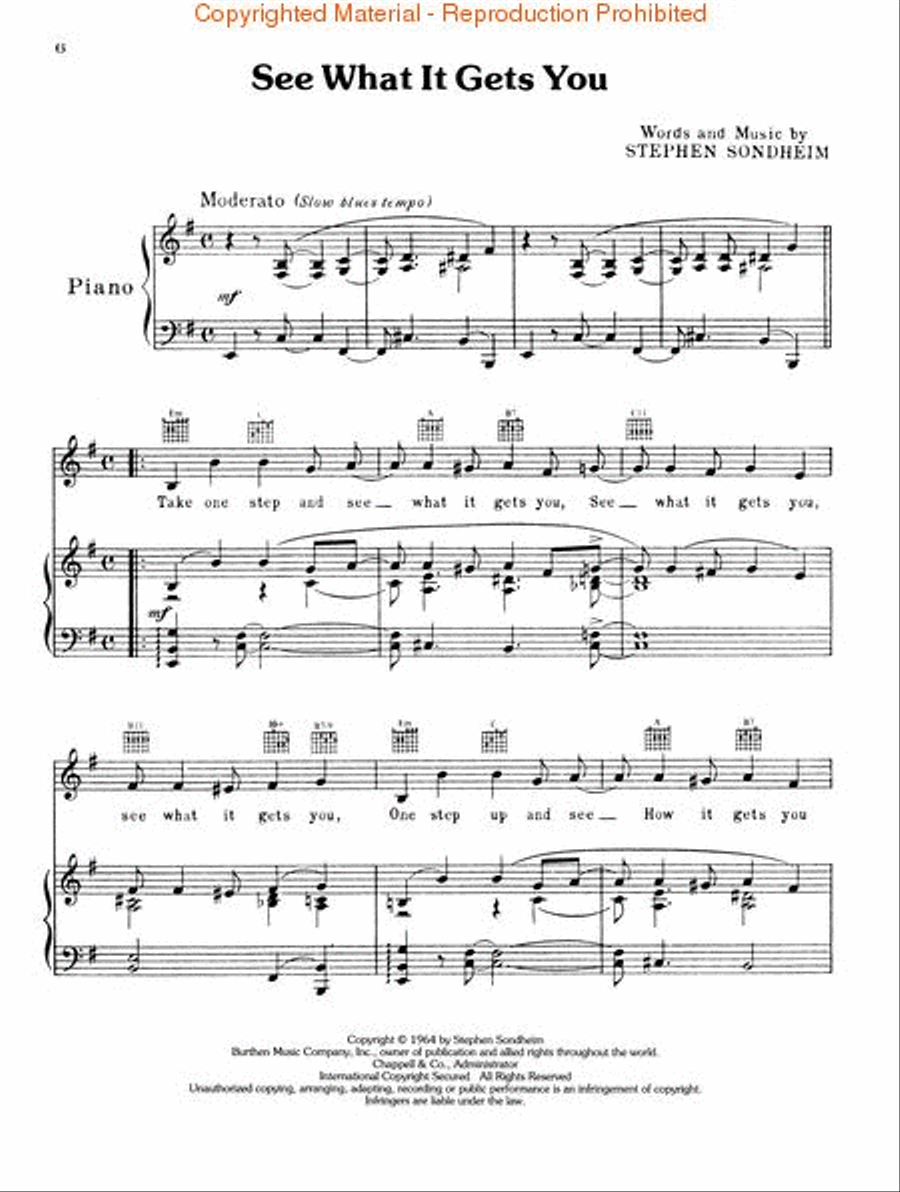 Anyone Can Whistle Anyone Can Whistle Piano, Vocal, Guitar scores gallery preview page 3
