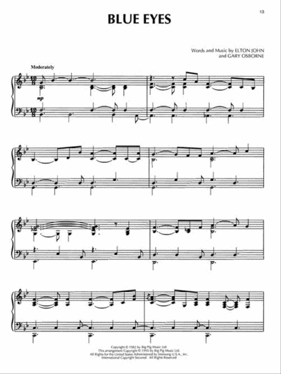 The Elton John Collection (Piano Solo)
