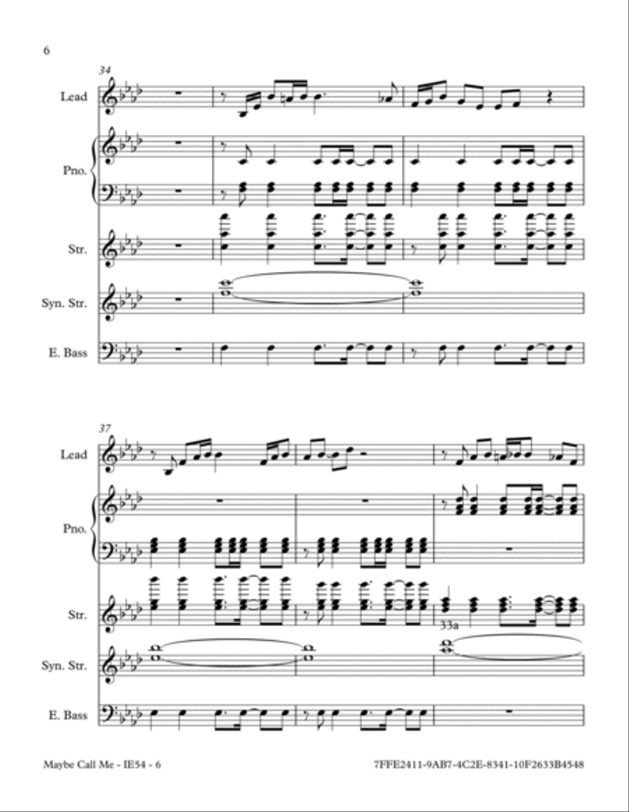 Maybe Call Me Small Ensemble scores gallery preview page 6