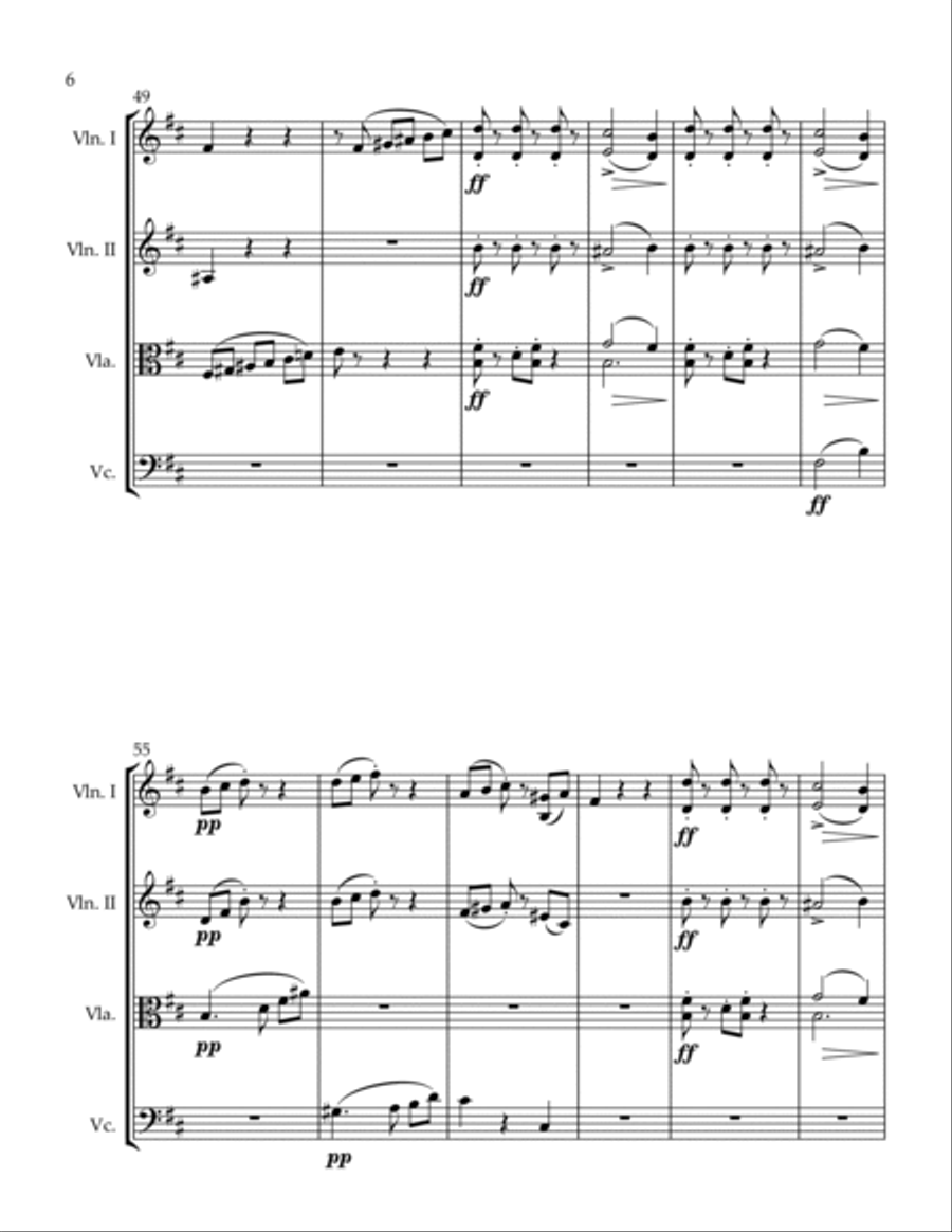 Scherzetto String Quartet scores gallery preview page 6