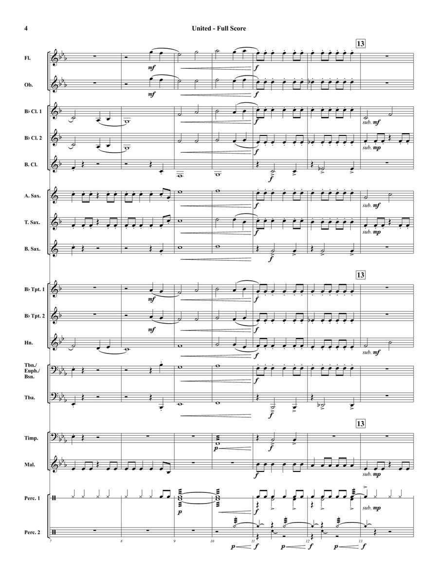 United Concert Band scores gallery preview page 4
