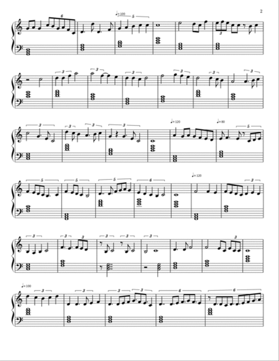 Sonata De Piano 1 Piano scores gallery preview page 2