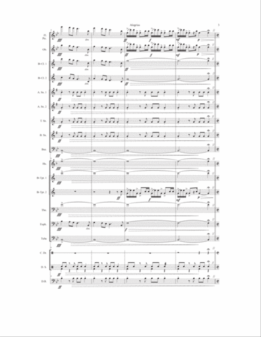 Joys (Alegrías) Concert Band scores gallery preview page 4
