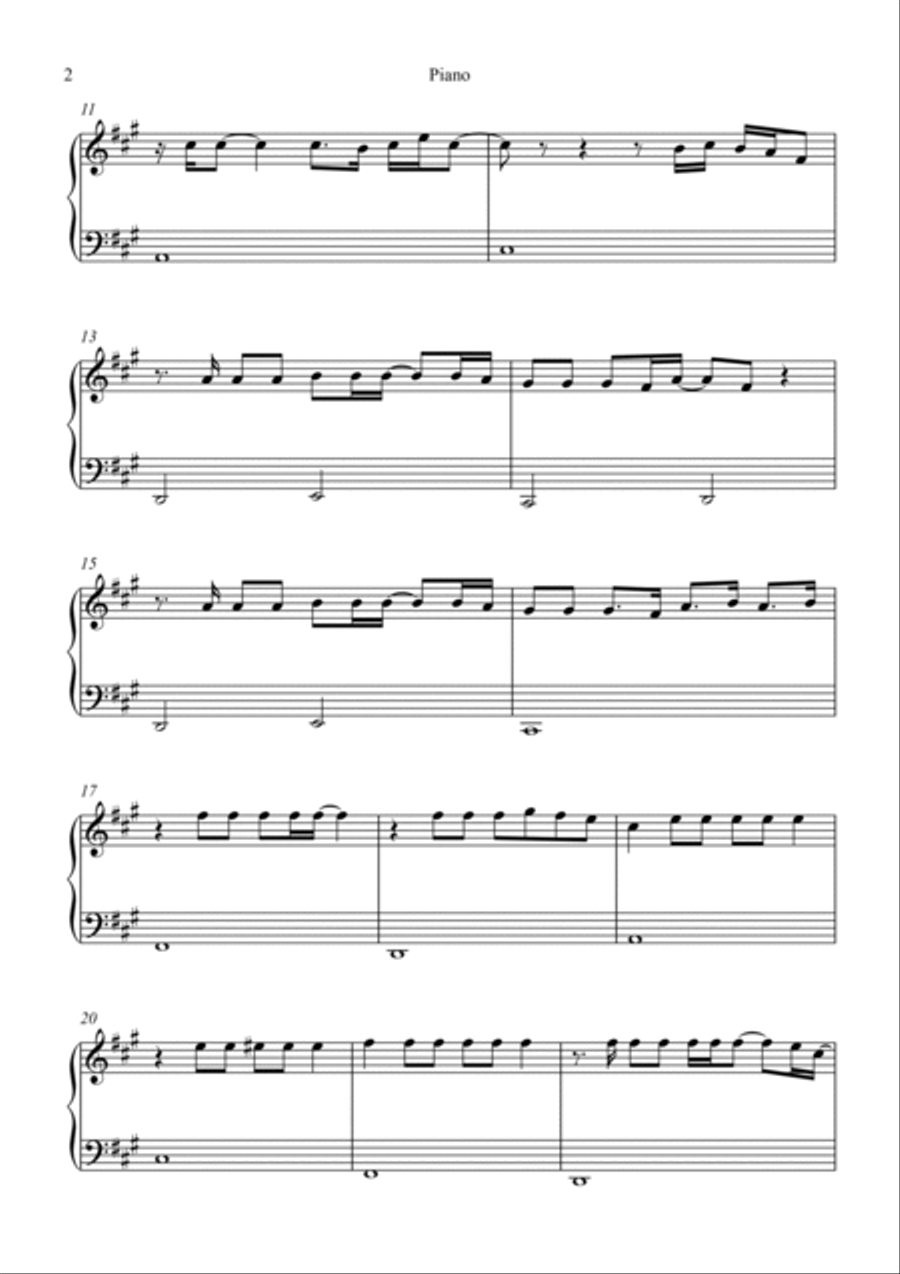 Unstoppable Easy Piano scores gallery preview page 2