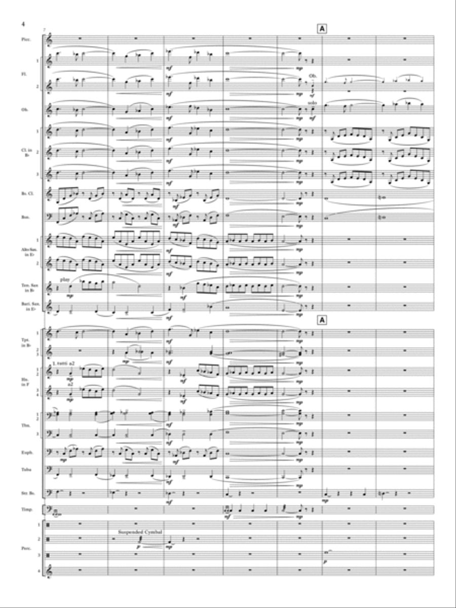 Cry Of The Last Unicorn - Full Score Concert Band scores gallery preview page 4