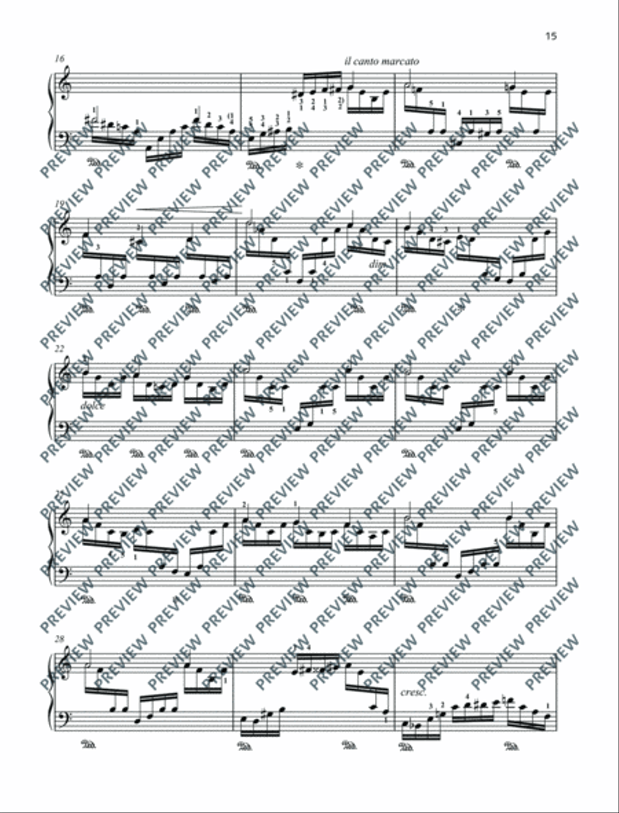 12 Etudes for the Left Hand Piano Method scores gallery preview page 16