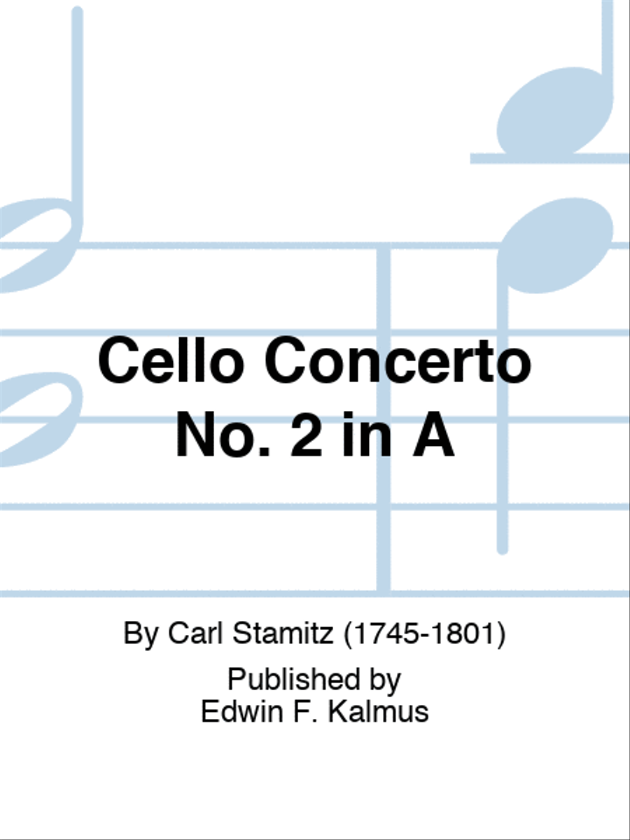 Cello Concerto No. 2 in A Orchestra scores gallery preview page 1