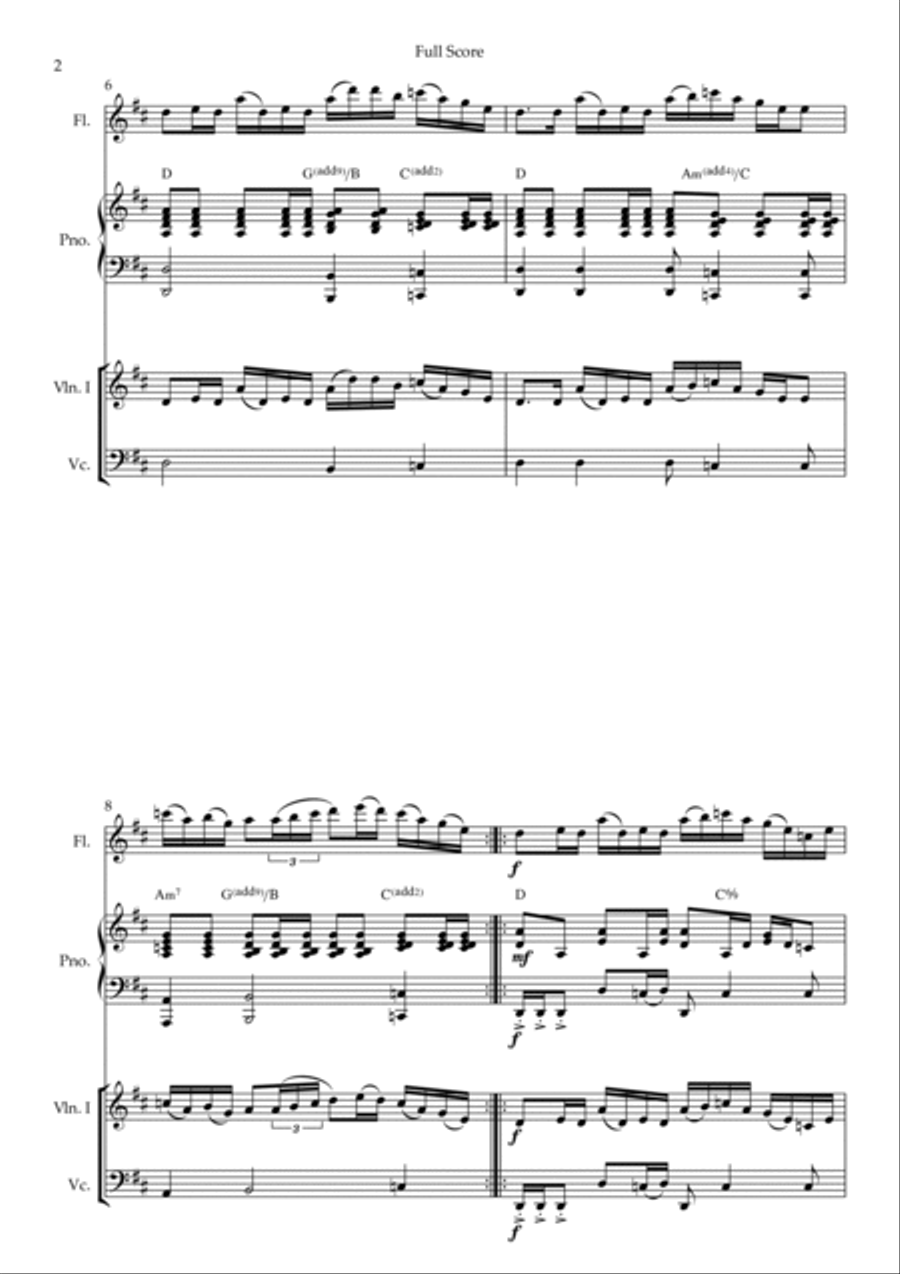 Toss The Feathers Small Ensemble scores gallery preview page 2