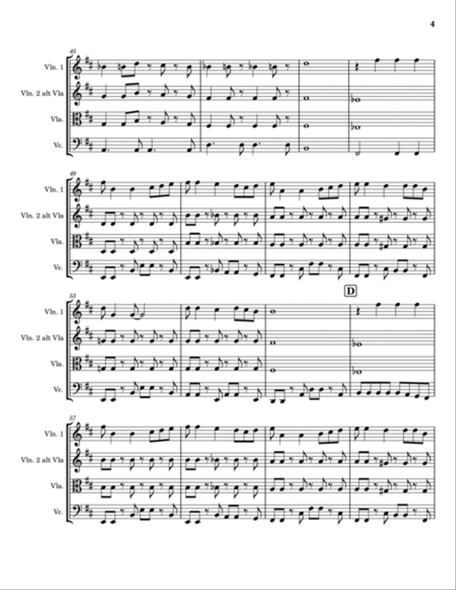 Can't Take My Eyes Off Of You String Trio scores gallery preview page 4