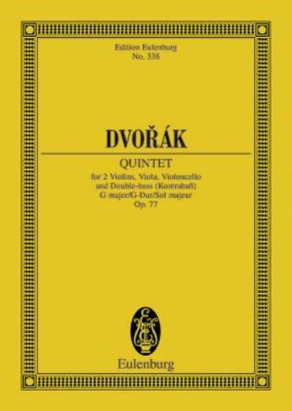 String Quintet G Major Op. 77 B 49