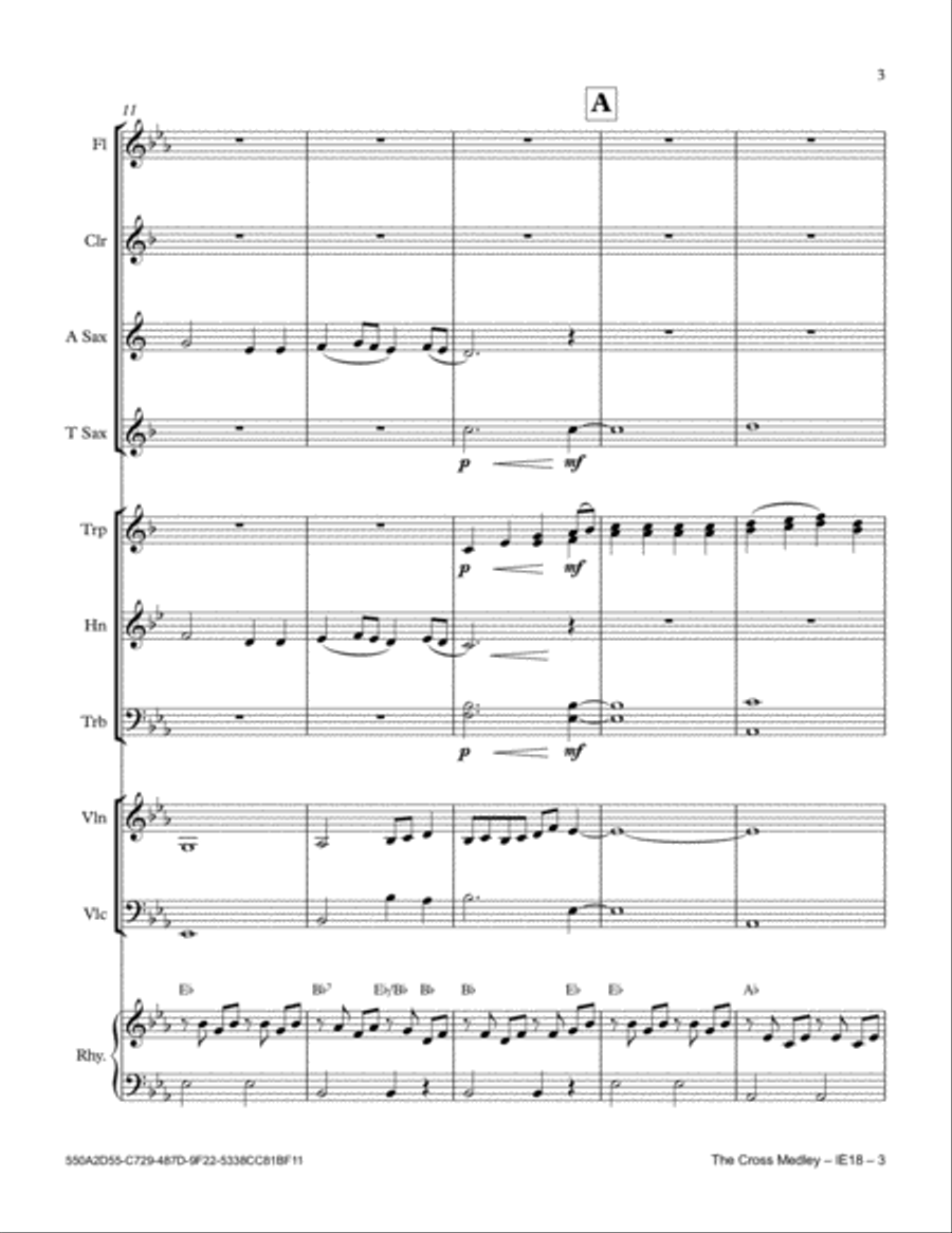 The Cross Medley Full Orchestra scores gallery preview page 3