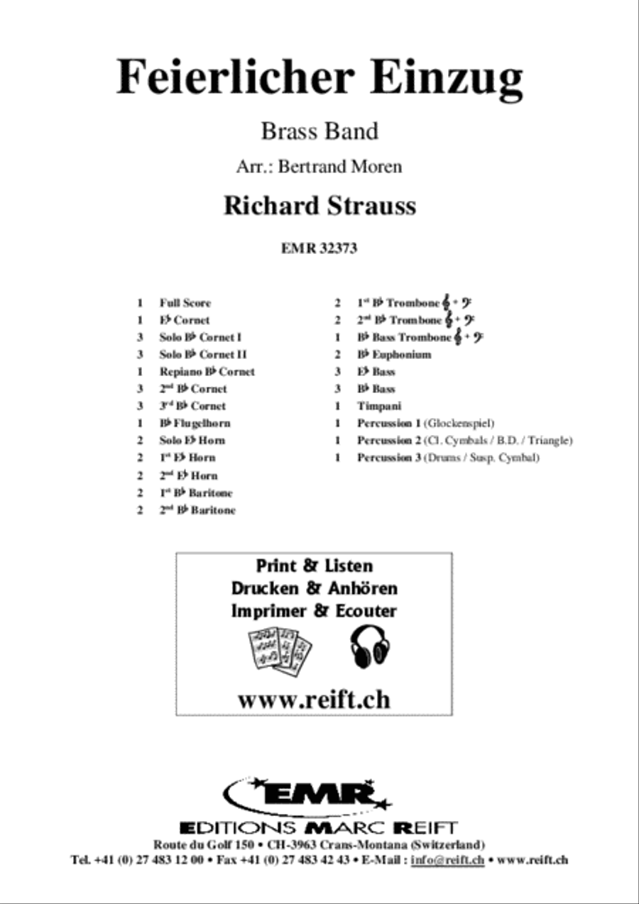 Feierlicher Einzug Brass Band scores gallery preview page 2