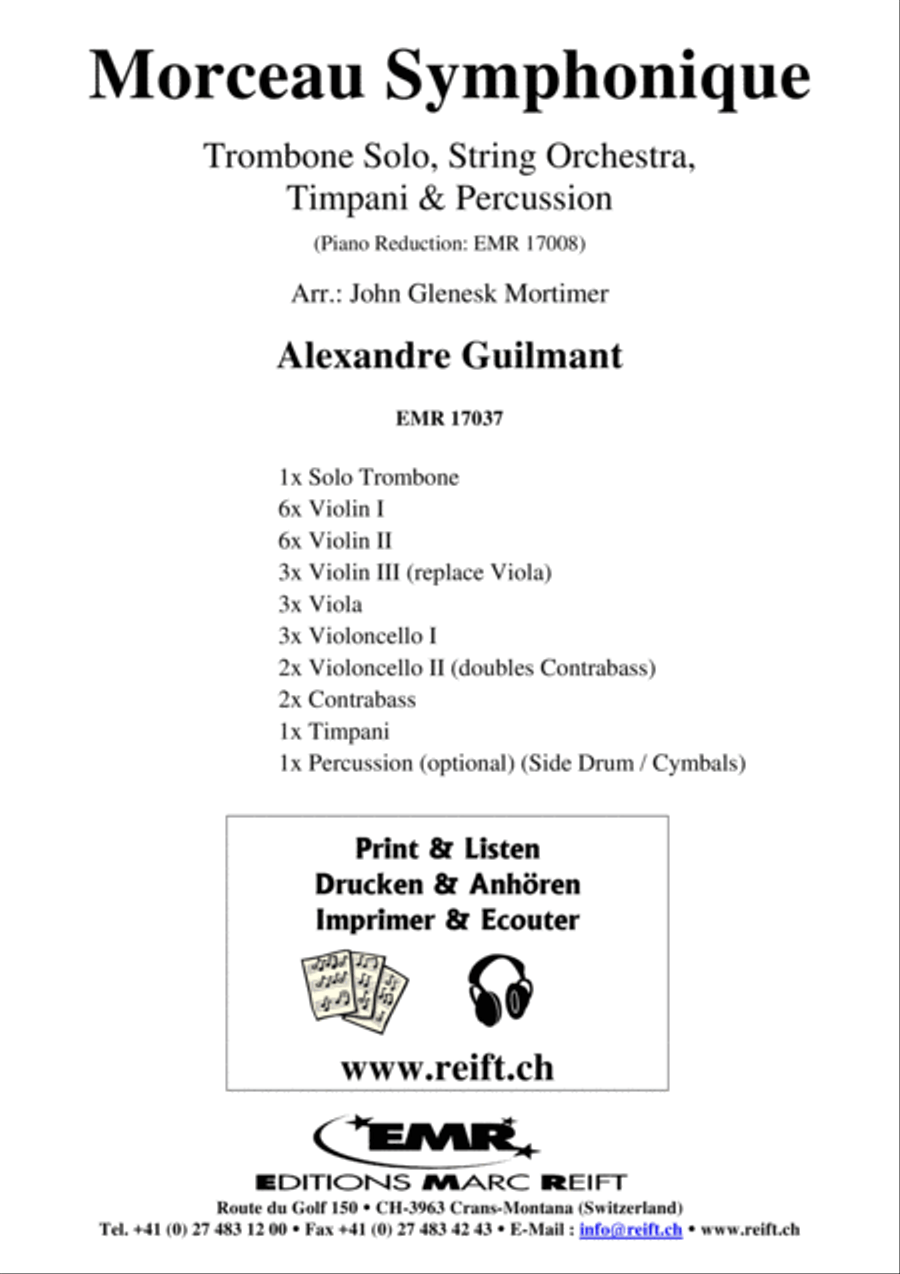 Morceau Symphonique String Orchestra scores gallery preview page 3