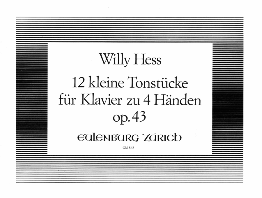 12 little pieces for piano four hands Piano Duet scores gallery preview page 1