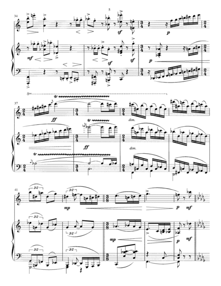 "Waltz Fantasy" for violin & piano Op. 87 (score)