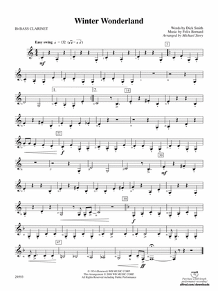 Winter Wonderland: B-flat Bass Clarinet