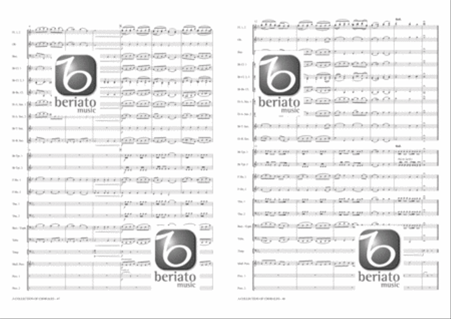 A Collection of Chorales Concert Band scores gallery preview page 25