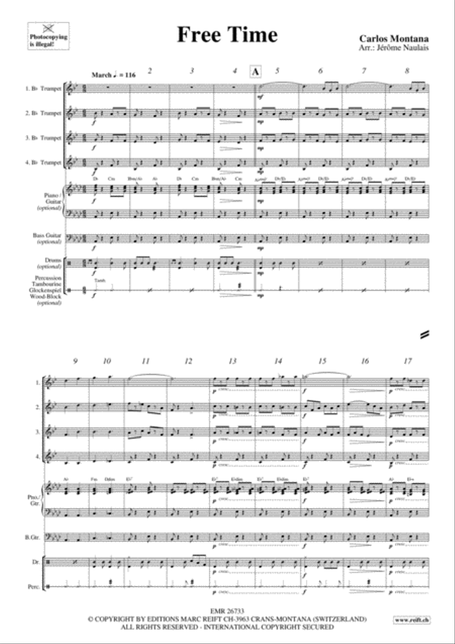 Free Time Trumpet scores gallery preview page 3