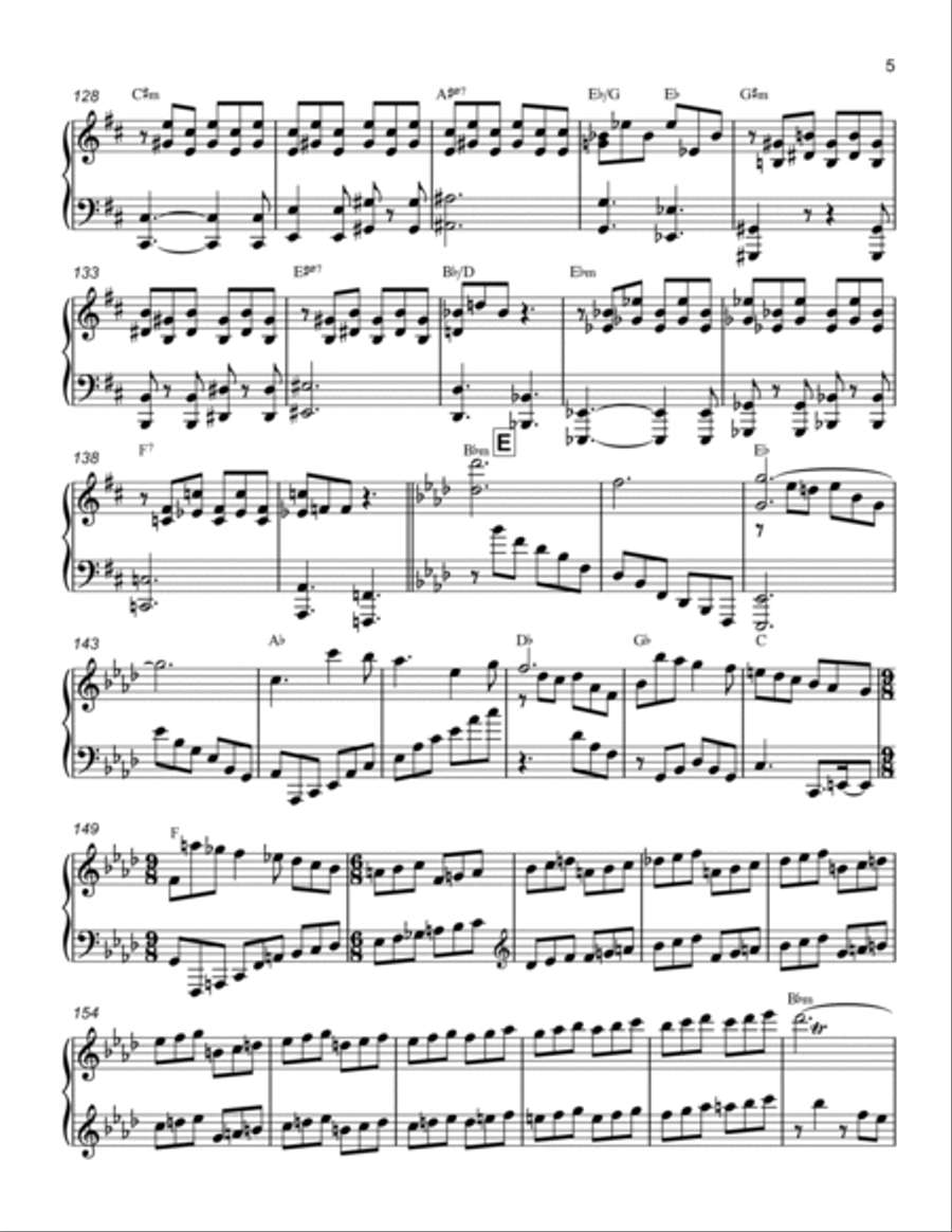 Goodbye Yellow Brick Road Piano Solo scores gallery preview page 5