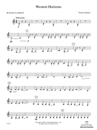 Western Horizons: B-flat Bass Clarinet