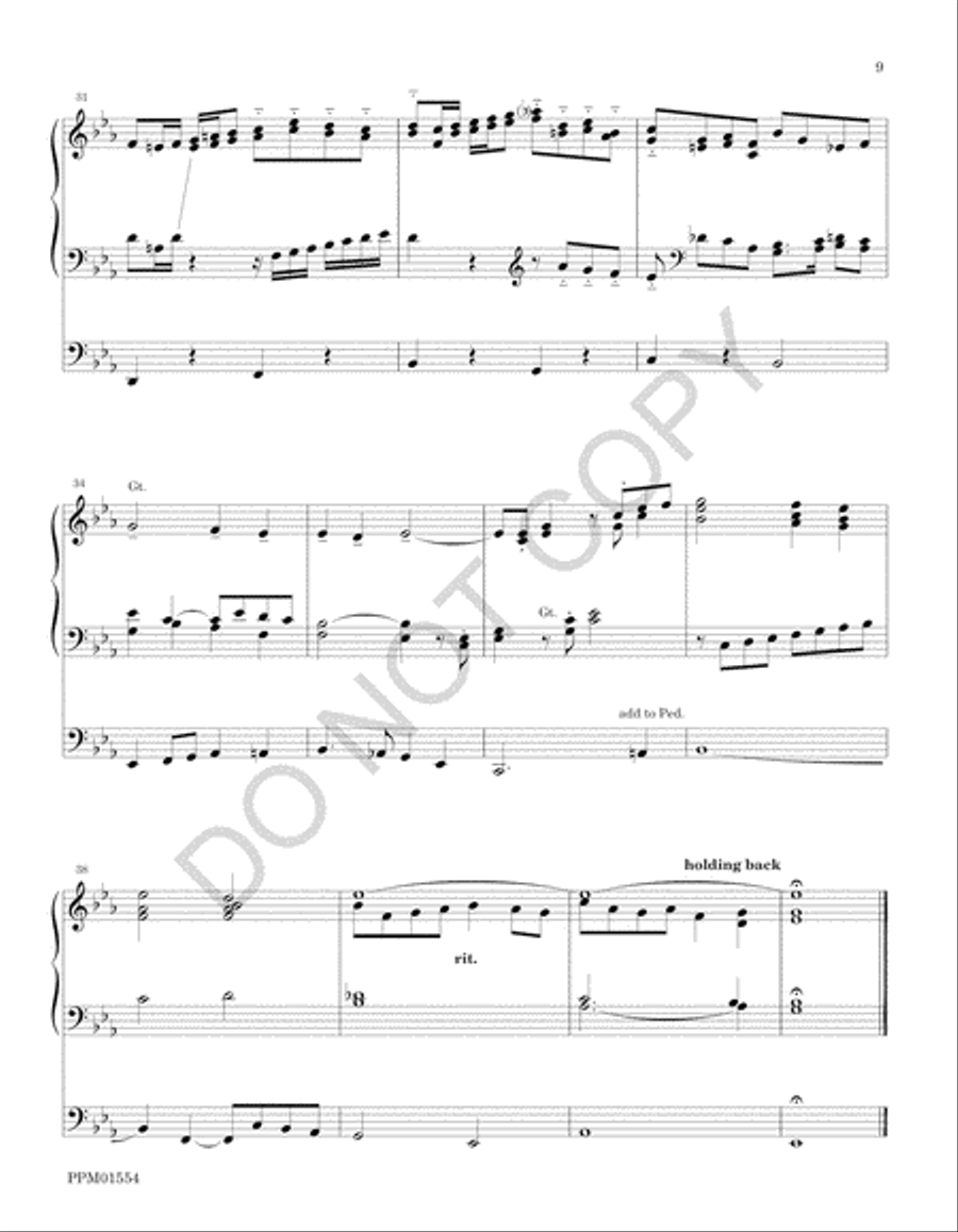Three Organ Preludes on Psalm Tunes Organ Solo scores gallery preview page 12