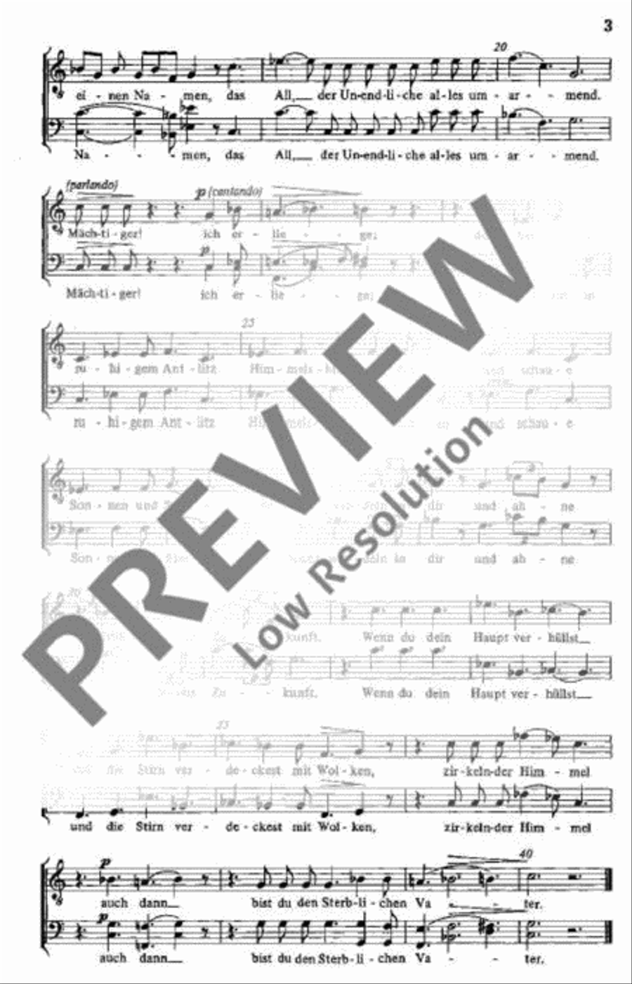 Drei antike Gesänge 4-Part scores gallery preview page 3