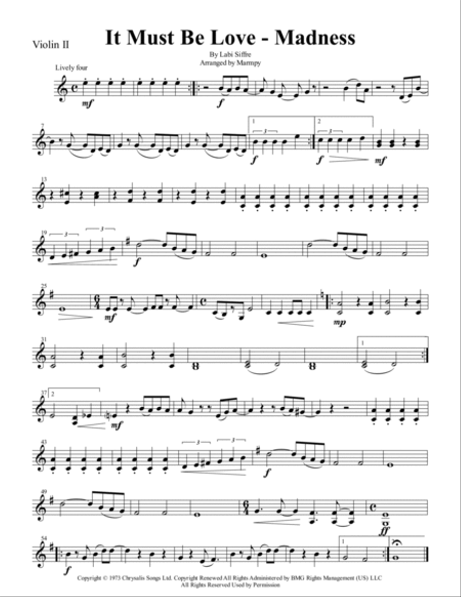 It Must Be Love String Trio scores gallery preview page 2