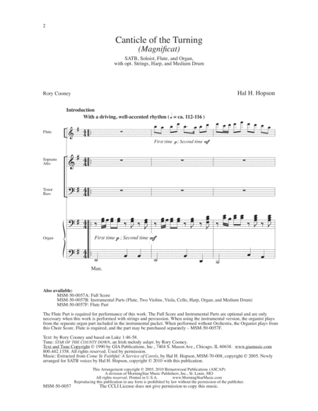Canticle of the Turning (Magnificat) (Choral Score) image number null