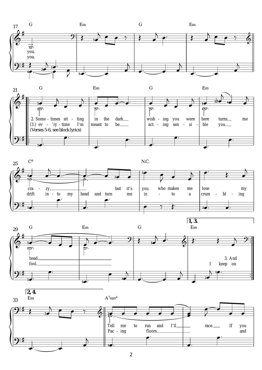 Crazy For You Piano, Vocal scores gallery preview page 2