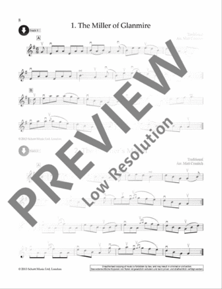 Irish Fiddle Tunes Violin Solo scores gallery preview page 9