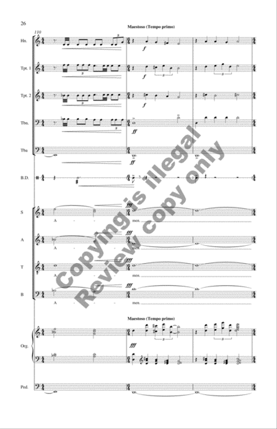 Alleluias, Intercessions and Remembrances (Brass Quintet Score) Choir scores gallery preview page 17
