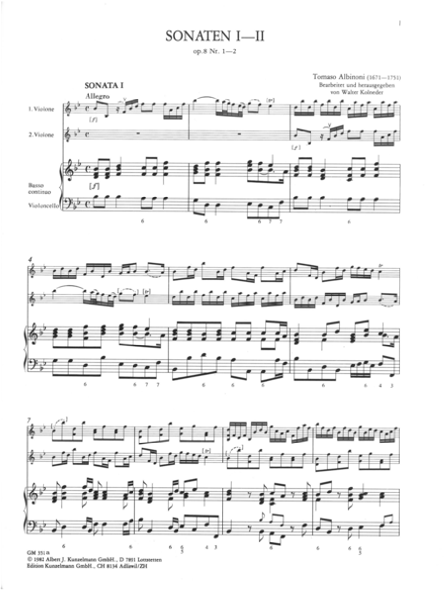 Balletti e Sonata a tre in 3 volumes Volume 1 String Duet scores gallery preview page 2