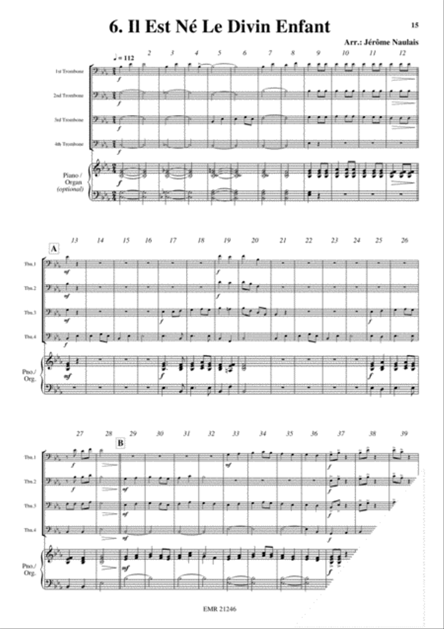 18 Christmas Songs Trombone Quartet scores gallery preview page 8