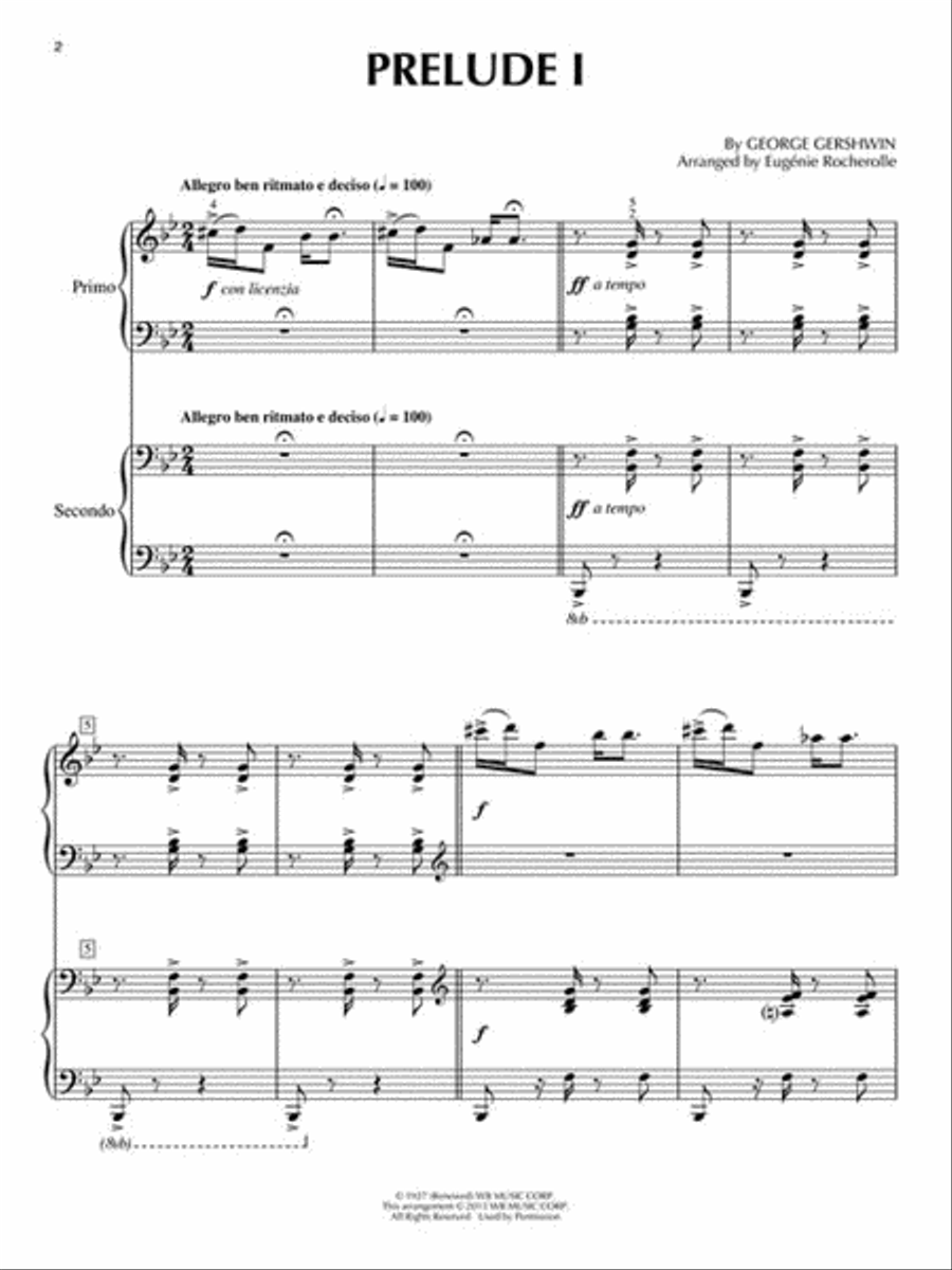 George Gershwin – Three Preludes Piano Solo scores gallery preview page 3