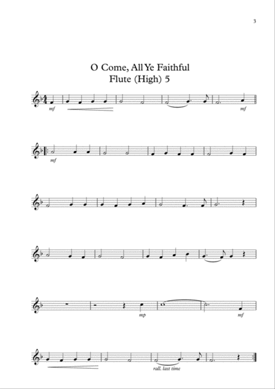 O Come, All Ye Faithful Concert Band scores gallery preview page 6