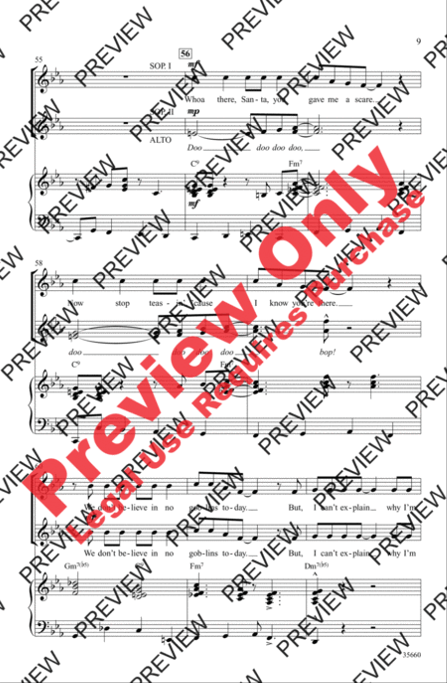 'Zat You, Santa Claus? Women's Choir scores gallery preview page 9