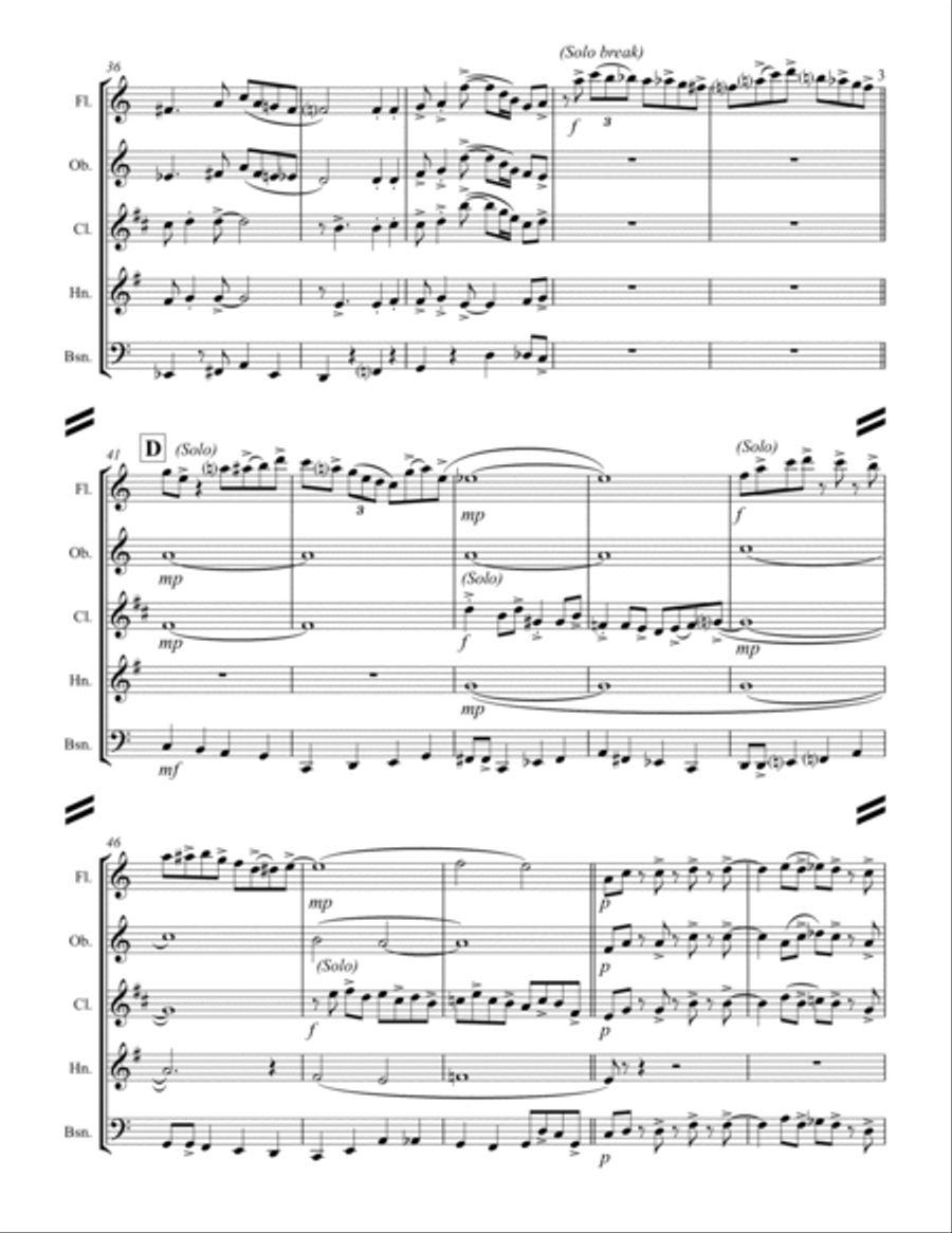 Witchcraft Woodwind Quintet scores gallery preview page 4