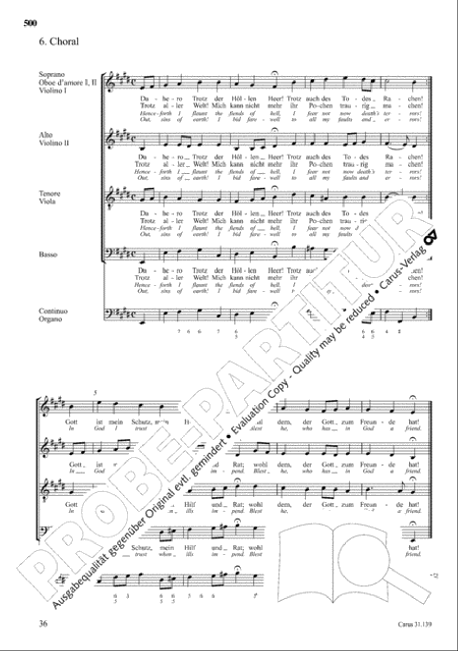 The Complete Sacred Vocal Works (Das geistliche Vokalwerk) Voice scores gallery preview page 501