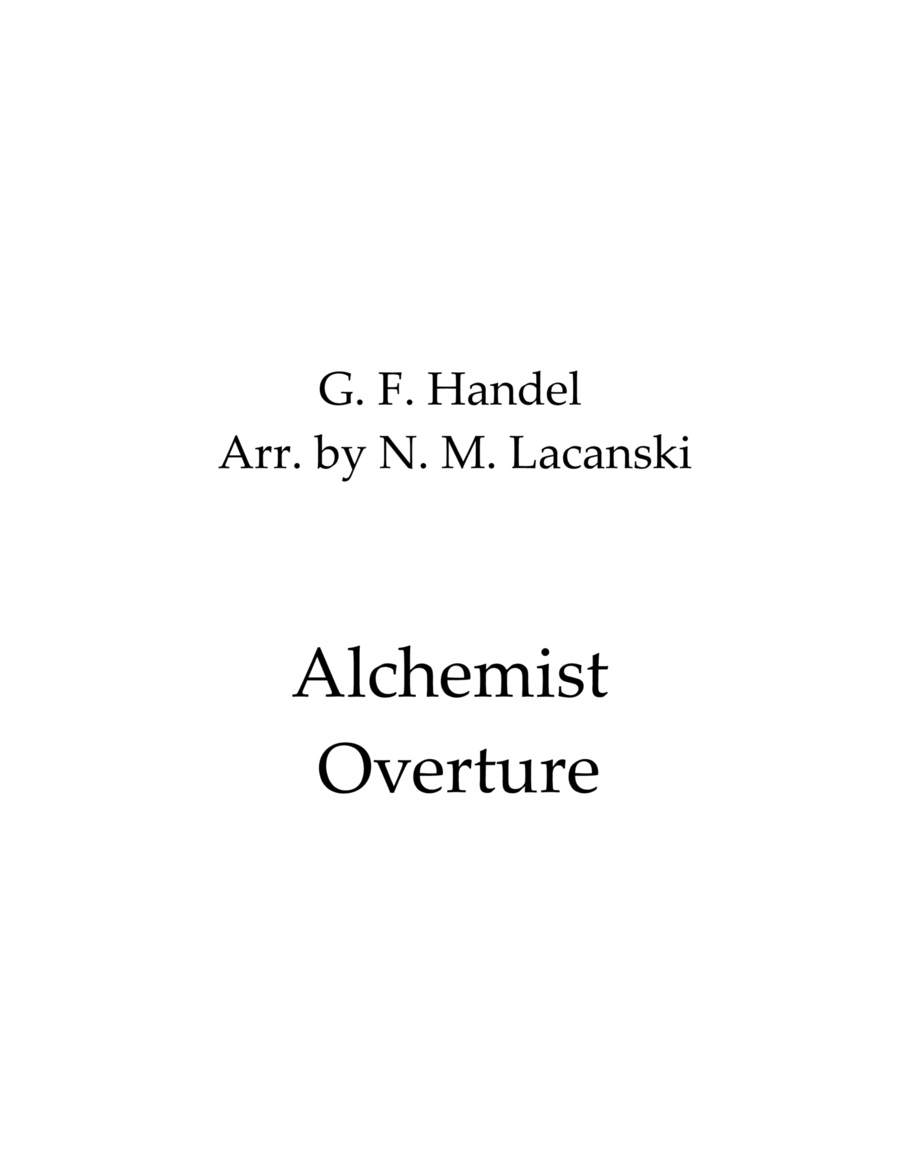 Alchemist Overture String Trio scores gallery preview page 1