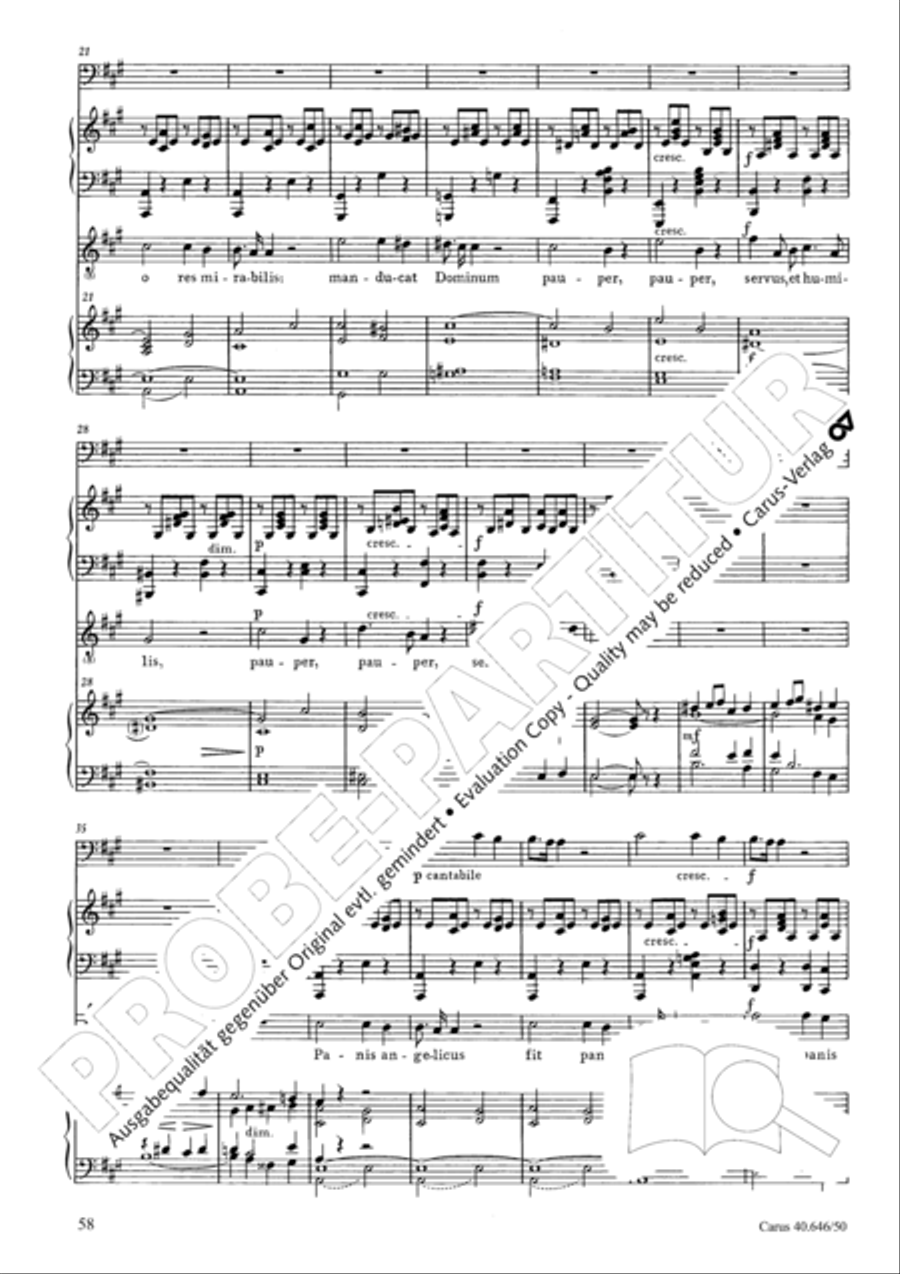 Mass in A major STB scores gallery preview page 60