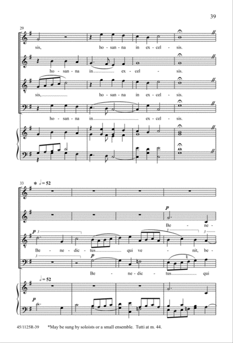 Missa super Dixit Maria Missa super Dixit Maria 4-Part scores gallery preview page 41