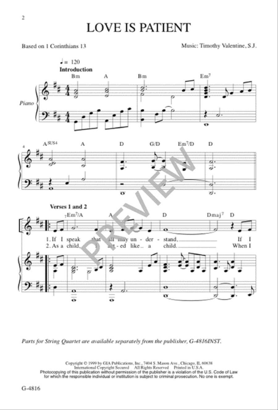 Love Is Patient Love Is Patient 4-Part scores gallery preview page 3