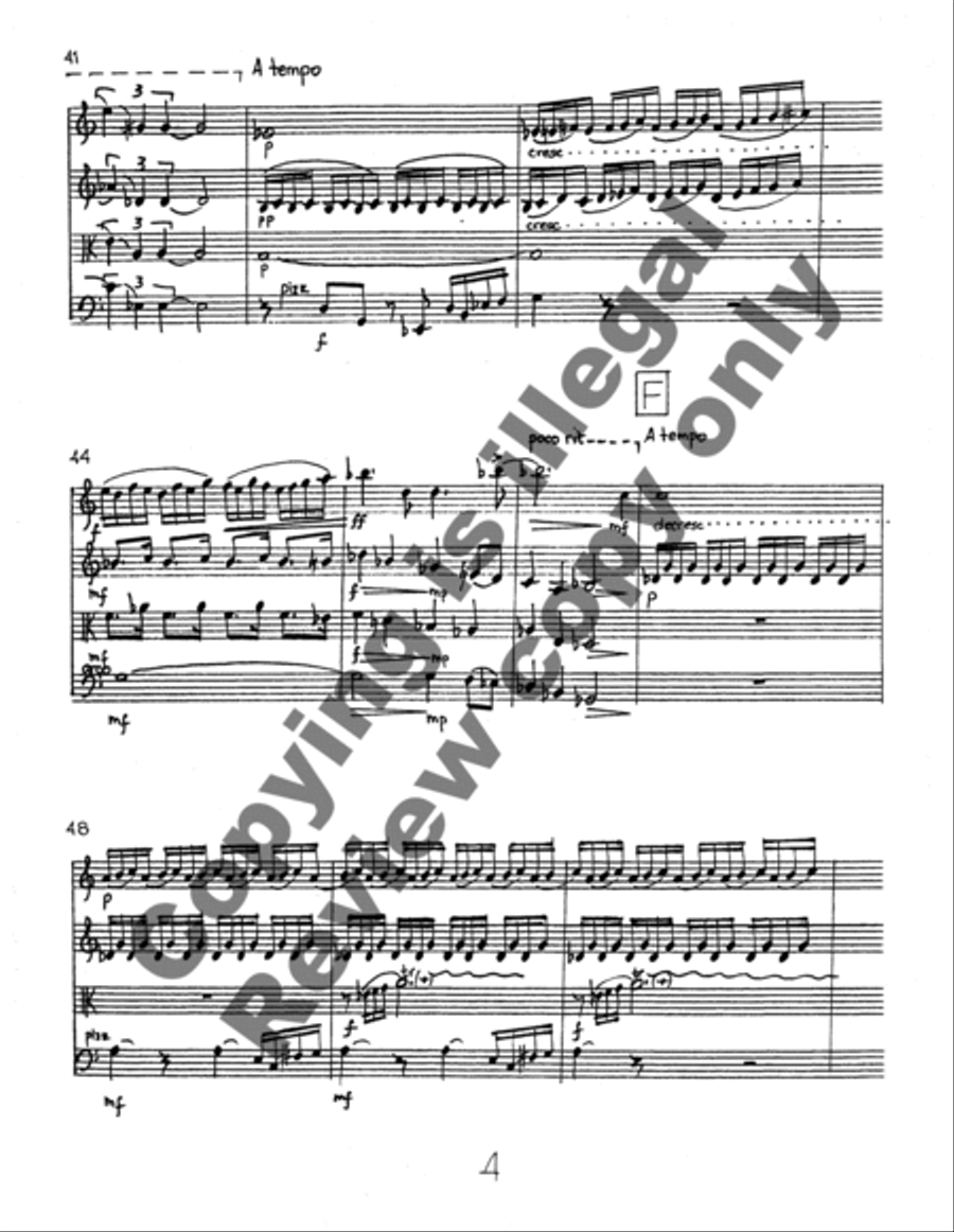 Alauda String Quartet scores gallery preview page 11
