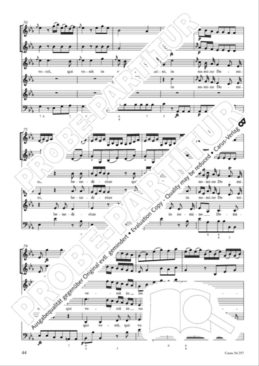Missa Sancti Aloysii SSA scores gallery preview page 45