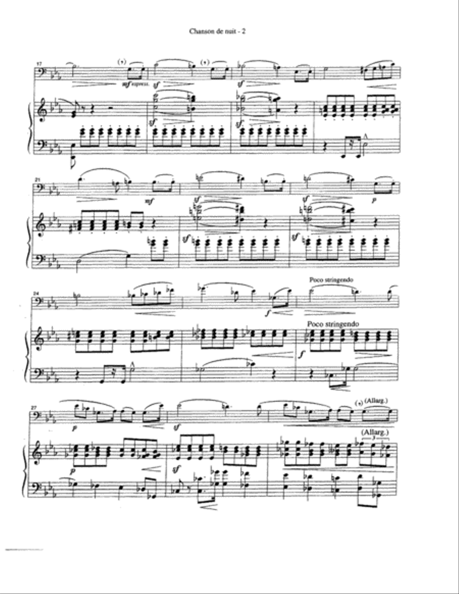 Chanson de Nuit Euphonium scores gallery preview page 4